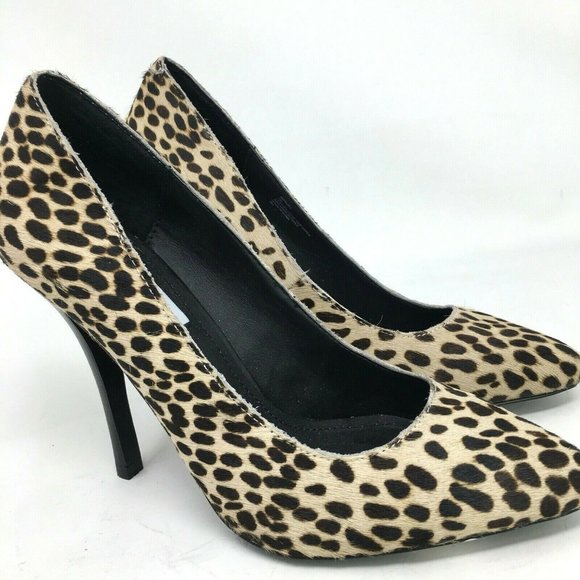 Steve Madden Calf Hair Stiletto Heels Intrud-L Animal Print NWOT sz 7 Sexy - Picture 3 of 6